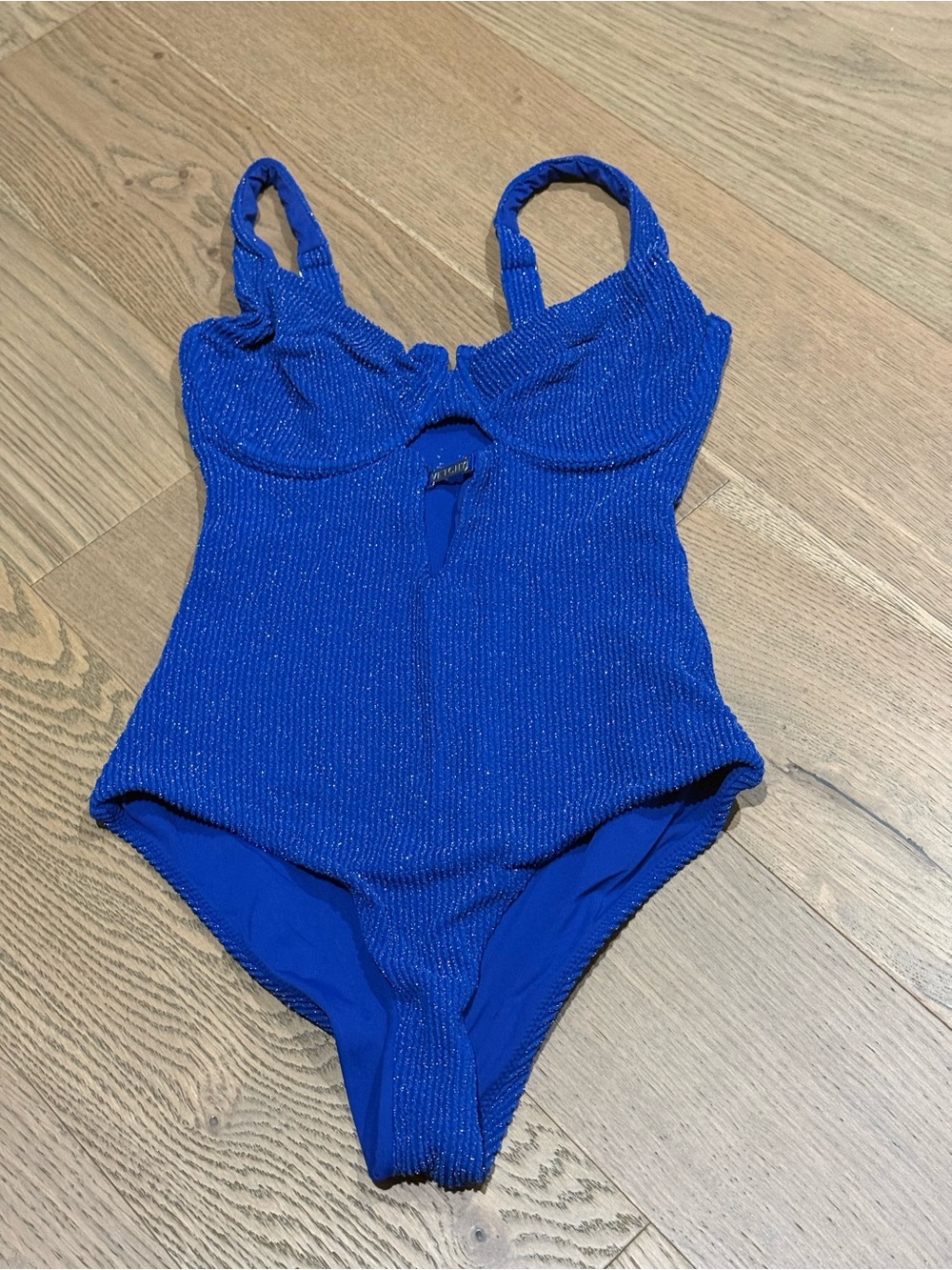 Vetchy Electric Blue Shimmer One-Piece Swimsuit